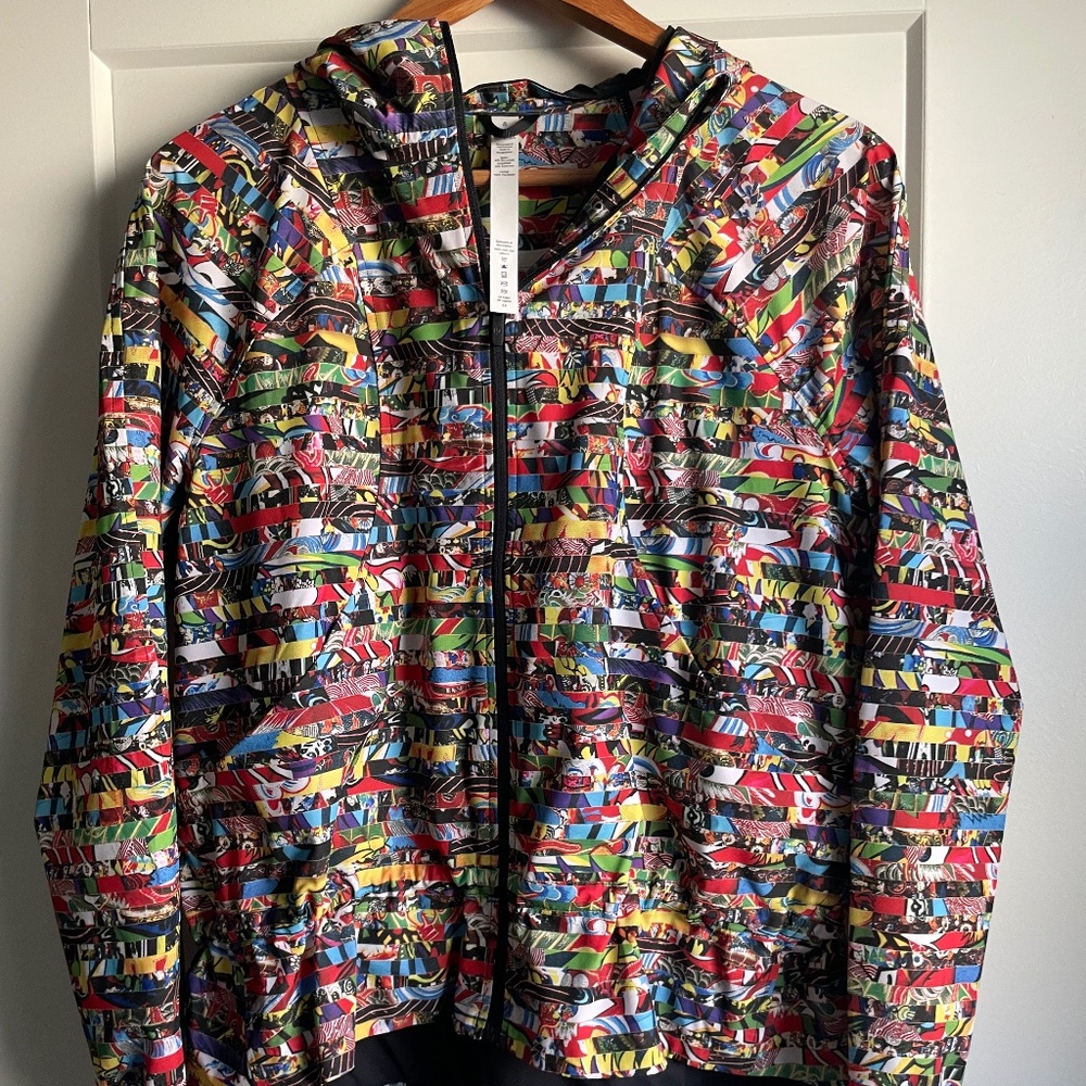 lululemon athletica Multicolor Striped Abstract Print Utility Jacket